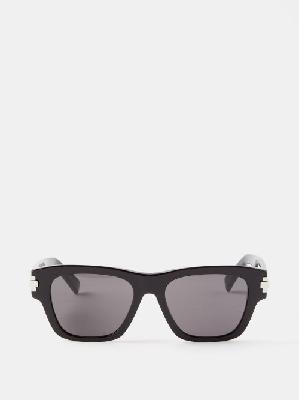 Dior - Diorblacksuit Xl S2u Square Acetate Sunglasses - Mens - Black - ONE SIZE