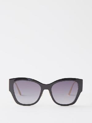Dior - 30montaigne B2u Butterfly Acetate Sunglasses - Womens - Black - ONE SIZE