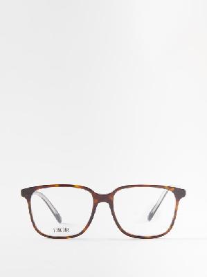 Dior - Indior O S2i D-frame Tortoiseshell-acetate Glasses - Mens - Dark Brown - ONE SIZE