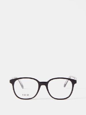 Dior - Indior O S1i D-frame Acetate Glasses - Mens - Black - ONE SIZE