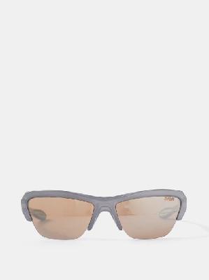 Dior - Diorbay S1u Half-rim Acetate Sunglasses - Mens - Grey Multi - ONE SIZE