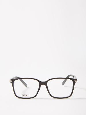 Dior - Diorblacksuito S14i D-frame Acetate Glasses - Mens - Black - ONE SIZE