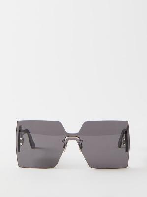 Dior - Diorclub M5u Oversized Sunglasses - Womens - Black - ONE SIZE