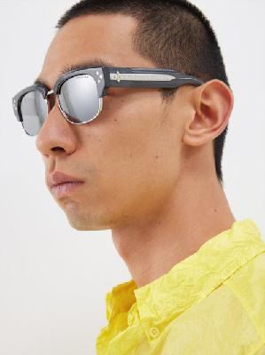 Dior - Cd Diamond C1u D-frame Acetate Sunglasses - Mens - Grey - ONE SIZE