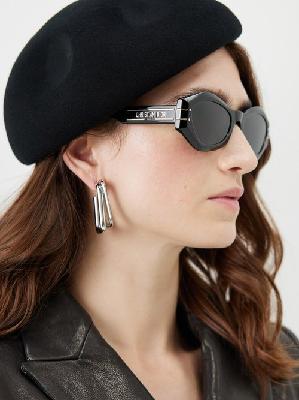 Dior - Diorsignature B1u Cat-eye Acetate Sunglasses - Womens - Black - ONE SIZE