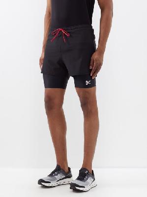 District Vision - Aaron Dual-layer Running Shorts - Mens - Black - L