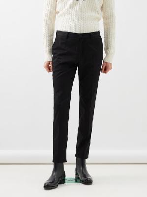 Dolce & Gabbana - Cotton-blend Sateen Slim-fit Trousers - Mens - Black - 46 EU/IT