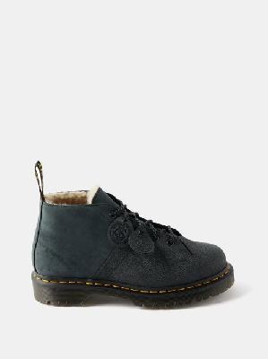 Dr. Martens - Church Shearling Ankle Boots - Womens - Black - 5 UK