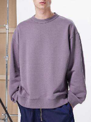 Dries Van Noten - Hax Oversized Cotton-jersey Sweatshirt - Mens - Purple - M