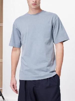 Dries Van Noten - Heli Cotton-jersey T-shirt - Mens - Grey - XL