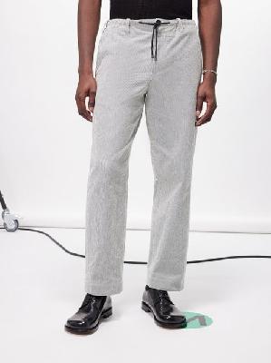 Dries Van Noten - Penny Striped Cotton Suit Trousers - Mens - Ecru - 46 EU/IT