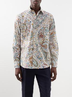 Etro - Paisley-print Cotton-blend Shirt - Mens - Multi - 39 EU