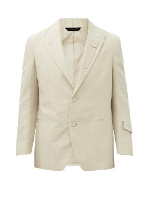 Fendi - Patch-pocket Suit Jacket - Mens - Light Beige
