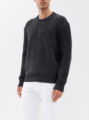 Frame - Crew-neck Merino-wool Sweater - Mens - Dark Grey - L