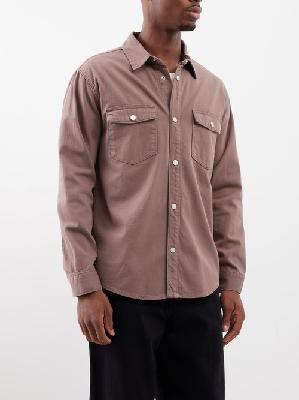 Frame - Patch-pocket Denim Shirt - Mens - Brown - L
