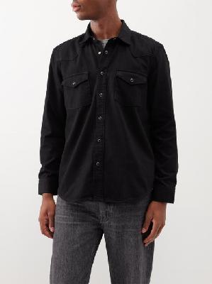 Frame - Western-yoke Denim Shirt - Mens - Black - L