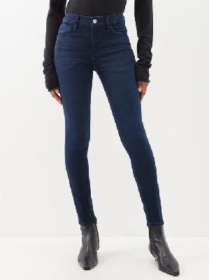 Frame - Le High Skinny-leg Jeans - Womens - Dark Blue - 23