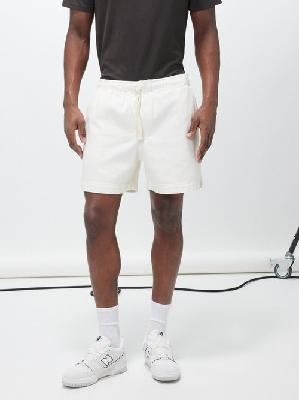 Frame - Drawstring-waist Cotton-twill Shorts - Mens - Off White - S