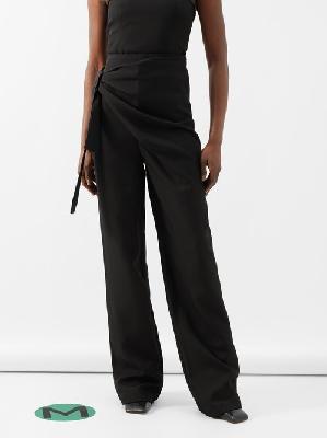 Gauge81 - Carlow Twill Wide-leg Trousers - Womens - Black - 34 FR