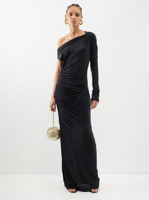 Gauge81 - Myrtia Off-the-shoulder Jersey Gown - Womens - Black - 36 FR