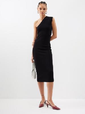 Gauge81 - Arriba One-shoulder Compact-knit Midi Dress - Womens - Black - 38 FR