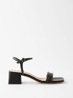 Gianvito Rossi - Lena 45 Leather Sandals - Womens - Black - 35 EU/IT