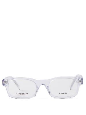 Givenchy - Square-frame Acetate Glasses - Mens - Clear