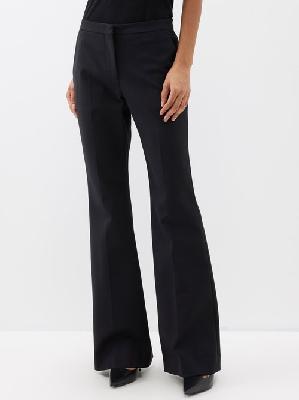 Givenchy - Flared Tailored Trousers - Womens - Black - 34 FR
