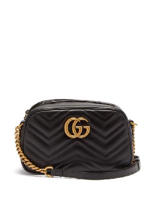 Gucci - GG Marmont Small Quilted-leather Cross-body Bag - Womens - Black - ONE SIZE