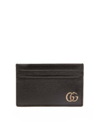 Gucci - GG Marmont Grained-leather Cardholder - Mens - Black - ONE SIZE