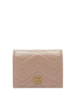 Gucci - GG Marmont Quilted-leather Wallet - Womens - Nude - ONE SIZE