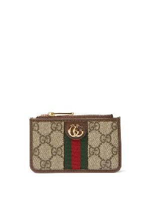 Gucci - Ophidia Gg-supreme Canvas Cardholder - Womens - Beige Multi - ONE SIZE