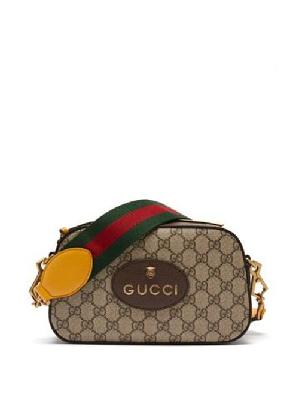 Gucci - Neo Vintage Gg-logo Coated-canvas And Leather Bag - Womens - Beige Multi - ONE SIZE