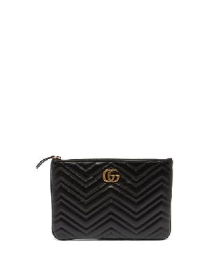 Gucci - GG Marmont Quilted Leather Pouch - Womens - Black - ONE SIZE