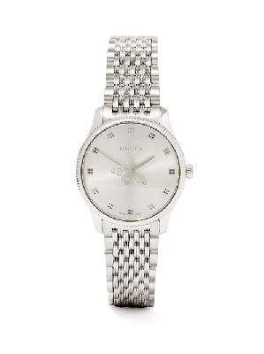 Gucci - G-timeless Stainless-steel Watch - Womens - Silver