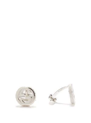 Gucci - GG Sterling-silver Cufflinks - Mens - Silver - ONE SIZE