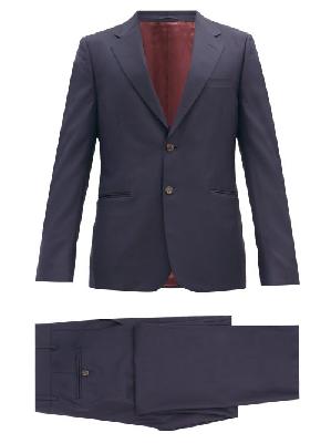 Gucci - London Single-breasted Wool-blend Suit - Mens - Navy - 44 EU/IT