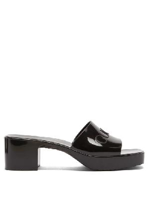 Gucci - Logo-embossed Sandals - Womens - Black - 34 EU/IT