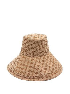 Gucci - GG Supreme-jacquard Canvas Hat - Womens - Brown - M