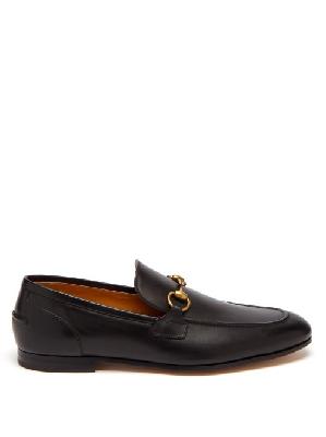 Gucci - Jordaan Horsebit Leather Loafers - Mens - Black - 5 UK