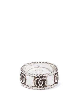 Gucci - GG Antiqued Sterling-silver Ring - Mens - Silver - 18