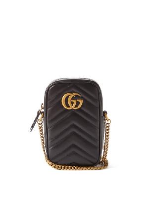 Gucci - GG Marmont Mini Quilted-leather Cross-body Bag - Womens - Black - ONE SIZE