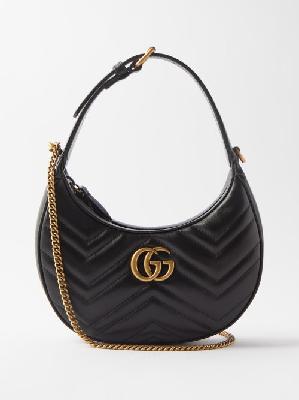 Gucci - GG Marmont 2.0 Mini Matelassé-leather Handbag - Womens - Black - ONE SIZE