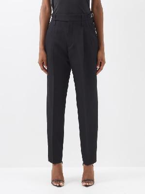 Gucci - Wool-barathea Tailored Trousers - Womens - Black - 36 IT