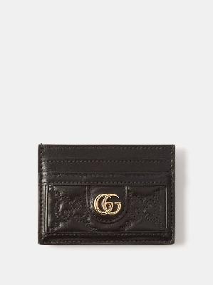 Gucci - GG-matelassé Leather Cardholder - Womens - Black - ONE SIZE