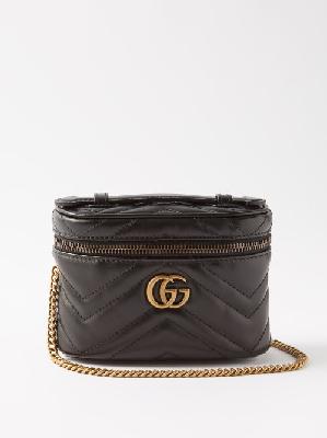 Gucci - GG Marmont Vanity Mini Leather Cross-body Bag - Womens - Black - ONE SIZE
