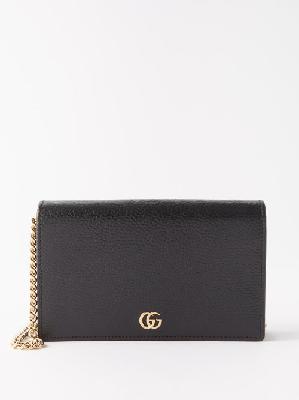 Gucci - GG Marmont Small Leather Cross-body Bag - Womens - Black - ONE SIZE