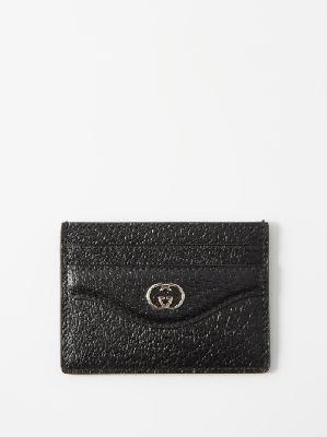 Gucci - GG-logo Grained-leather Cardholders - Mens - Black - ONE SIZE