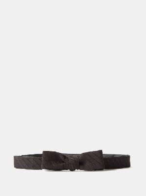 Gucci - GG-jacquard Silk Bow Tie - Mens - Black - ONE SIZE