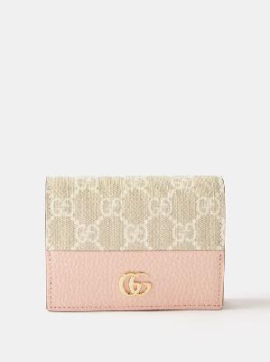 Gucci - GG Marmont Leather Bi-fold Wallet - Womens - Pink Multi - ONE SIZE